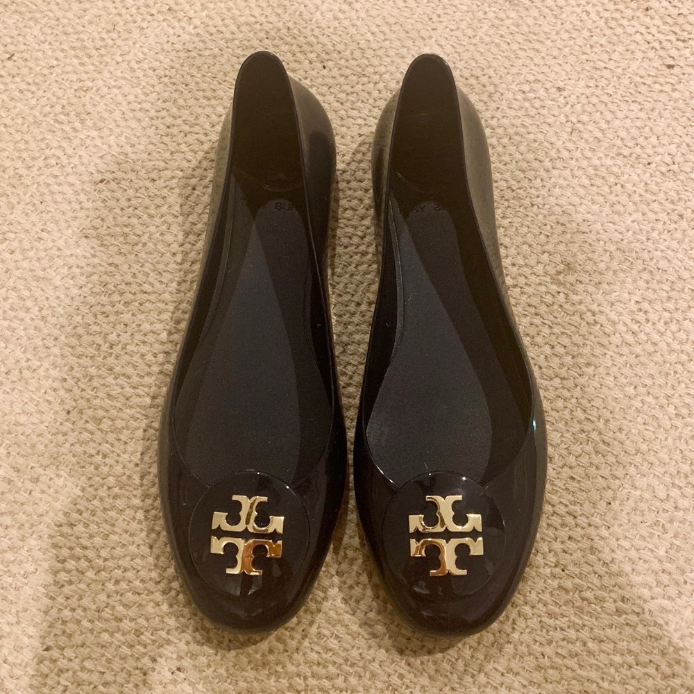 Tory Burch Navy Blue Jelly Ballet Flat Size 8.5